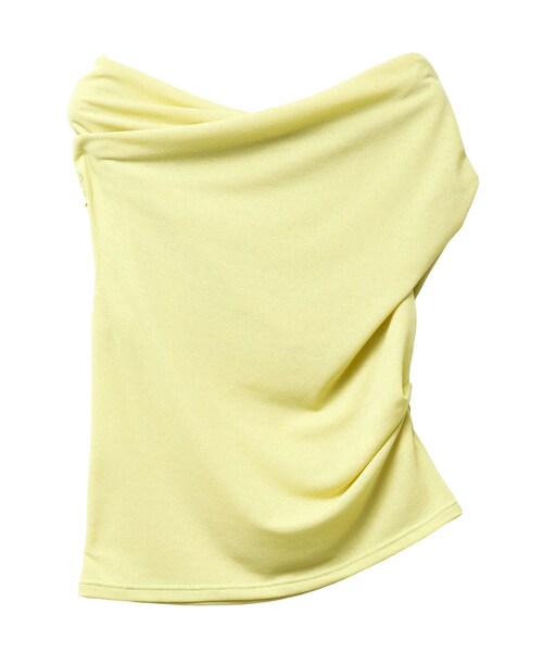ELENDEEK(エレンディーク)の「OFF SHOULDER CS(Tシャツ/カットソー・レディース・アイボリー/ブラック/ライム・F)」の8枚目の写真
