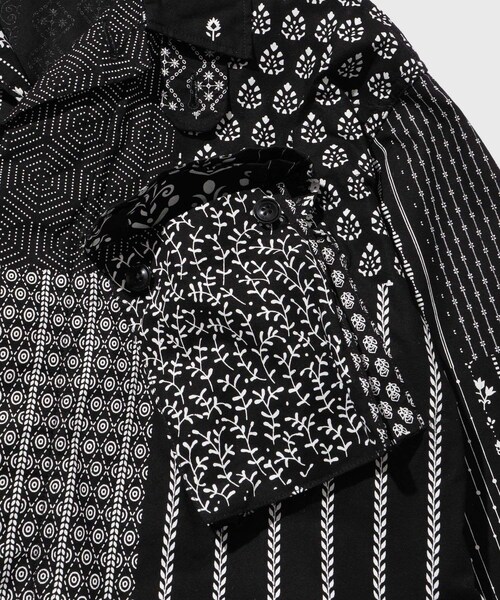 ADAM ET ROPE'(アダムエロペ)の「【ENGINEERED GARMENTS for WILD LIFE TAILOR】EX BDU Jacket - Cotton Patchwork Print(その他アウター・メンズ・ブラック・L/M/S/XS)」の18枚目の写真