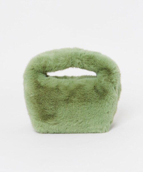 URBAN RESEARCH ROSSO（アーバンリサーチロッソ）の「LE VERNIS　Fake fur micro bag（ハンドバッグ・レディース・グリーン/ライトベージュ/パープル/ブラウン・-）」の12枚目の写真