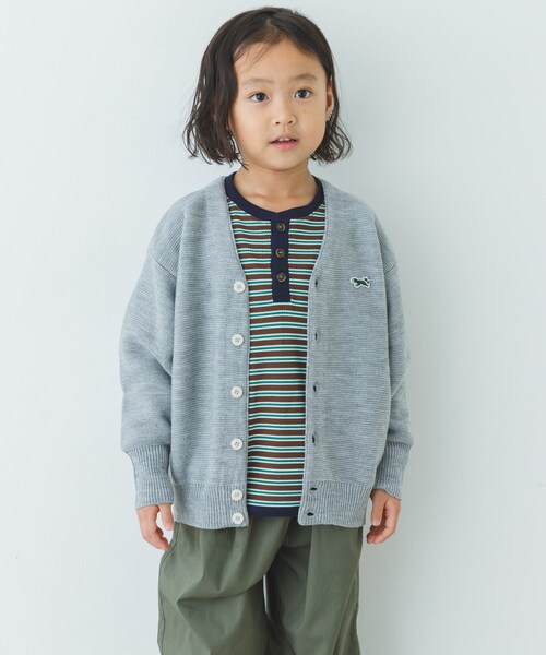 URBAN RESEARCH DOORS(アーバンリサーチドアーズ)の「『別注』PENNEYS×DOORS THE FOX Vネックカーディガン(KIDS)(カーディガン/ボレロ・キッズ・RED/BLUE/TOP GRAY・105/120/135)」の6枚目の写真