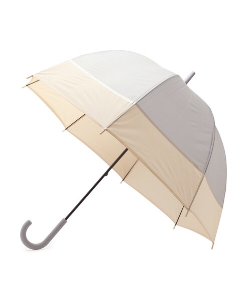 ADAM ET ROPE'（アダムエロペ）の「【SALONオリジナル】ベルドームアンブレラ（ツートンカラー）（長傘・レディース・グレー/ベージュ/カーキ・F）」の11枚目の写真