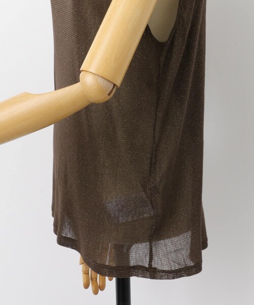 URBAN RESEARCH ROSSO（アーバンリサーチロッソ）の「ラメチュールタンクトップ（タンクトップ・レディース・OFF WHITE/BROWN・FREE）」の18枚目の写真