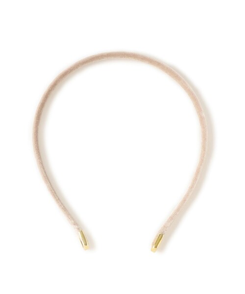 ROPE' PICNIC（ロペピクニック）の「ベルベットスリムカチューシャ（カチューシャ・レディース・ブラック/ベージュ系・F）」の12枚目の写真