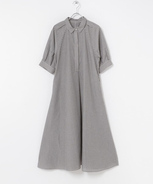 URBAN RESEARCH ROSSO（アーバンリサーチロッソ）の「『WEB限定』イージーリネンシャツワンピース（ワンピース・レディース・BRN/ST/NAVY/BRN/ST-1・Free）」の15枚目の写真