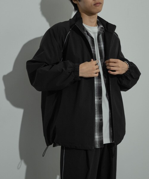 SENSE OF PLACE by URBAN RESEARCH（センスオブプレイスバイアーバンリサーチ）の「『セットアップ対応』パイピングスタンドブルゾン（ブルゾン・メンズ・BURGUNDY/BLACK/BEIGE・M/L）」の10枚目の写真