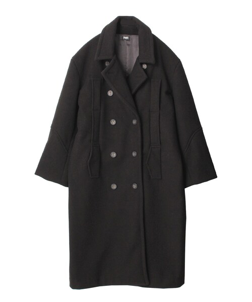 PAMEO POSE（パメオポーズ）の「Big Pea Coat（その他アウター・レディース・ブラック/レッド/ブルー・F）」の2枚目の写真
