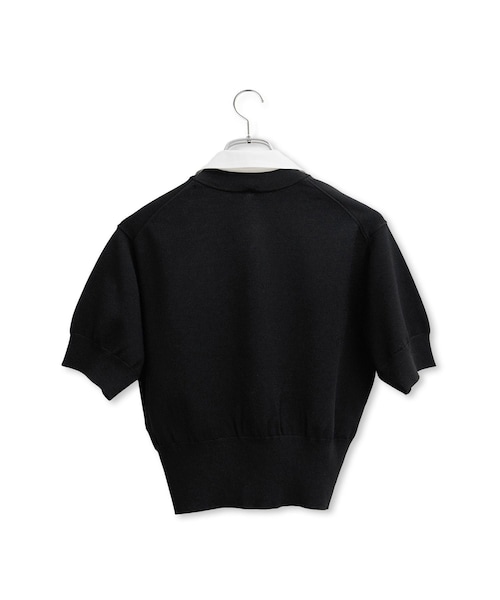 ADAM ET ROPE'(アダムエロペ)の「【サステナブル】2WAYカラー付カーディガン(カーディガン/ボレロ・レディース・ブラック/オフホワイト/サックス・F)」の9枚目の写真