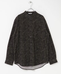 URBAN RESEARCH DOORS | 『UR TECH』コーデュロイバンドカラーシャツ(シャツ/ブラウス)