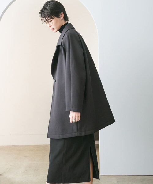 URBAN RESEARCH（アーバンリサーチ）の「ボンディングチェスターコート（チェスターコート・レディース・CHARCOAL/BLACK・FREE）」の19枚目の写真