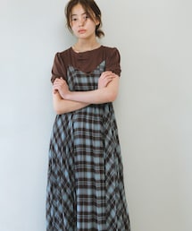 KBF | チェックプリーツキャミワンピース(ワンピース)