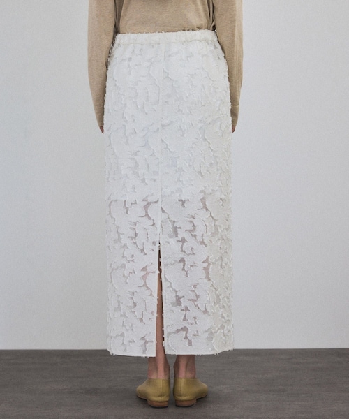 ADAM ET ROPE'（アダムエロペ）の「エルブジャガードスリットナロースカート（スカート・レディース・ブラック/ホワイト/ブラウン/イエロー・F）」の22枚目の写真