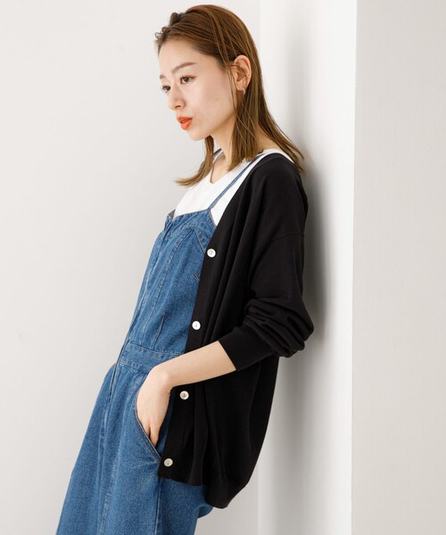 URBAN RESEARCH Sonny Label（アーバンリサーチサニーレーベル）の「『接触冷感/UVカット』クールミストカーディガン（カーディガン/ボレロ・レディース・L.グレー/オフ/ミント/ブラック・FREE）」の14枚目の写真