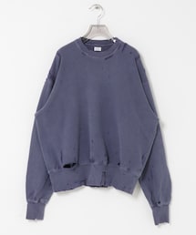 KURO　MORE DAMAGE WASHED SWEAT