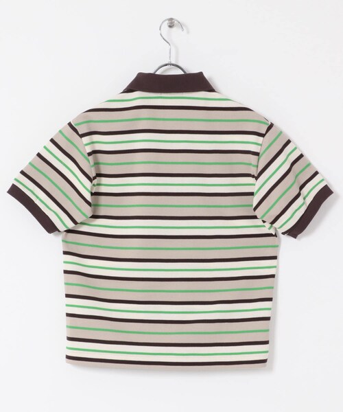 URBAN RESEARCH DOORS(アーバンリサーチドアーズ)の「Scye STRIPEDCOTTONSHIRTS(ポロシャツ・レディース・グリーンST/パープルST・38)」の7枚目の写真