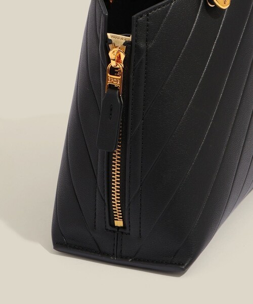 ROPE'（ロペ）の「【E'POR】【数量限定】 Y BAG Mini Emboss【超軽量】（ハンドバッグ・レディース・ブラック/ベージュ・F）」の9枚目の写真