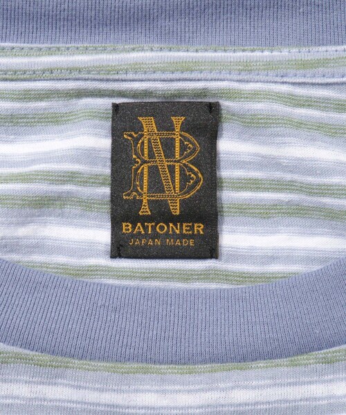 BATONER/バトナー】HAND DRAWING BORDER LONG T-SHIRT