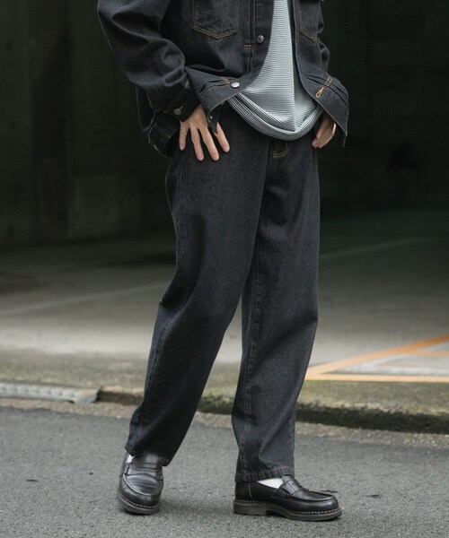 ITEMS URBANRESEARCH（アイテムズ アーバンリサーチ）の「5-pocket DENIM PANTS（デニムパンツ・メンズ・BLK/IDG BLU/BLU・M/L）」の12枚目の写真