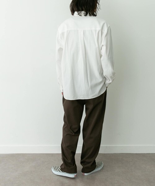 URBAN RESEARCH Sonny Label（アーバンリサーチサニーレーベル）の「シャギーオックスボタンダウンシャツ（シャツ/ブラウス・メンズ・オフ/グレー/ネイビー/グレーチェック・M/L/XL）」の11枚目の写真