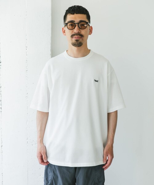 URBAN RESEARCH DOORS（アーバンリサーチドアーズ）の「『XLサイズ/WEB限定』『別注』PENNEYS×DOORS　THEFOX 鹿の子ショートスリーブT（Tシャツ/カットソー・メンズ・WHITE/ASH GRAY/PURPLE/NAVY・M/L/XL）」の12枚目の写真