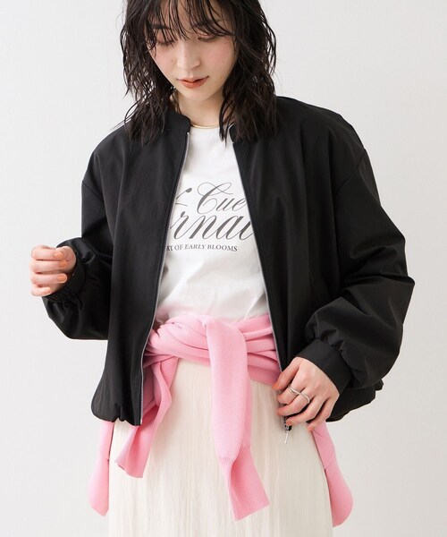 VIS(ビス)の「ボリュームバルーンブルゾン/UVケア・イージーケア(ブルゾン・レディース・ブラック/キナリ/カーキ・F)」の13枚目の写真