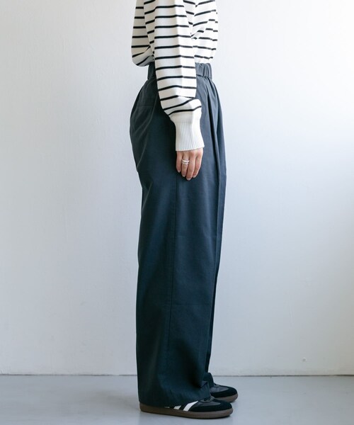 URBAN RESEARCH DOORS（アーバンリサーチドアーズ）の「FORK&SPOON　イージーチノパンツ（チノパンツ・レディース・BEIGE/INK BLACK・1/2）」の10枚目の写真