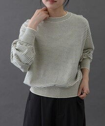 FORK&SPOON　ボーダークルーネックニット