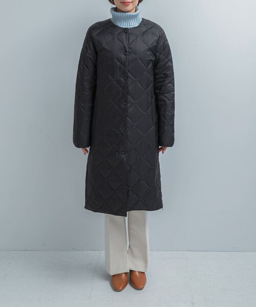 URBAN RESEARCH ROSSO（アーバンリサーチロッソ）の「TAION　CREW NECK LONG DOWN COAT（その他アウター・レディース・OFFWHITE/BLACK/OLIVE/GBEIGE/DNAVY・M/L/XL）」の14枚目の写真