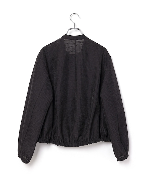 ROPE'（ロペ）の「シアージャガードライトブルゾン（ブルゾン・レディース・ブラック/ベージュ系・F）」の5枚目の写真