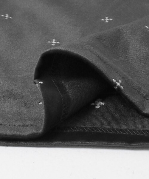 URBAN RESEARCH DOORS(アーバンリサーチドアーズ)の「刺繍ベロアイージーパンツ(その他パンツ・レディース・BLACK/CHARCOAL・Free)」の9枚目の写真