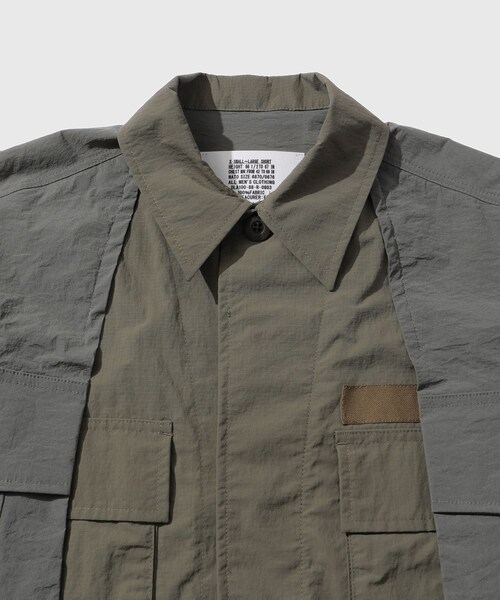 ADAM ET ROPE'(アダムエロペ)の「【elephant TRIBAL fabrics/エレファントトライバルファブリクス】Double Military Jacket(その他アウター・メンズ・ブラック/カーキ・F)」の4枚目の写真