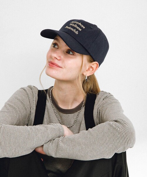URBAN RESEARCH Sonny Label（アーバンリサーチサニーレーベル）の「Sonnyboys logo cap（キャップ・レディース・ネイビー/グリーン/オフ/ブラウン・one）」の4枚目の写真