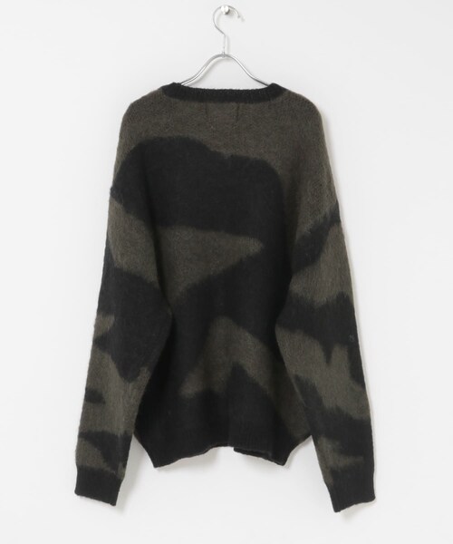 THE GOODLAND MARKET（ザグッドランドマーケット）の「TONY　Marble Knit Crew（ニット/セーター・メンズ・BLK×GRY/BLK×OLV・M/XL）」の9枚目の写真