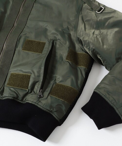 URBAN RESEARCH（アーバンリサーチ）の「Andersson Bell　F/L WASHED BOMBER JACKET（スタジャン・メンズ・KHAKI・M/L）」の5枚目の写真