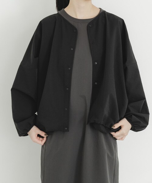 EKAL（エカル）の「DOT AIR CARDIGAN（カーディガン/ボレロ・レディース・ブラック/ブラウン/チャコール・One）」の5枚目の写真