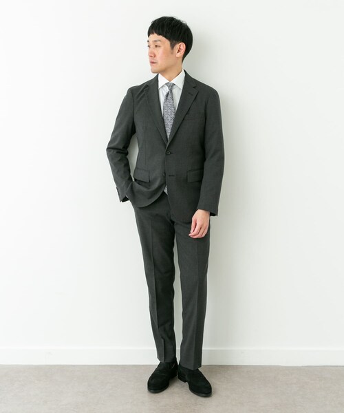 URBAN RESEARCH DOORS（アーバンリサーチドアーズ）の「LIFE STYLE TAILOR　ウールライクコンフォータブルスマートパンツ（スラックス・メンズ・NAVY/GRAY・S/M/L/XL）」の7枚目の写真