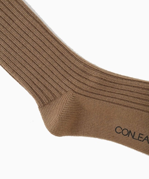 ADAM ET ROPE'（アダムエロペ）の「【CONLEAD/コンリード】College Short（ソックス/靴下・メンズ・ブラック/キナリ/ブラウン・M）」の6枚目の写真