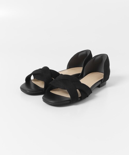 URBAN RESEARCH DOORS（アーバンリサーチドアーズ）の「『一部WEB限定カラー』セパレートフラットサンダル（サンダル・レディース・L.BEIGE/BLACK/CAMEL/BLUE・36/37/38）」の8枚目の写真