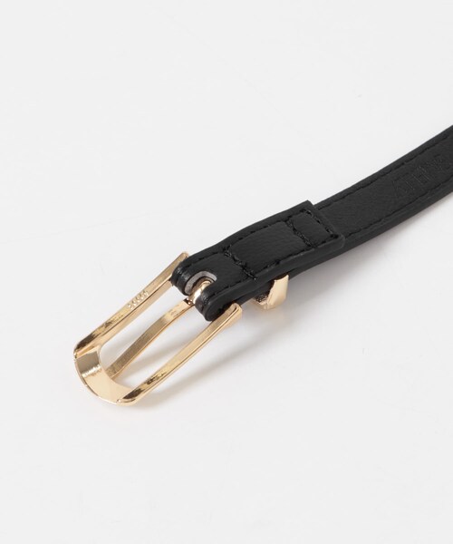 SMELLY（スメリー）の「スリムスクエアベルト（ベルト・レディース・BLK/IVO・-）」の11枚目の写真