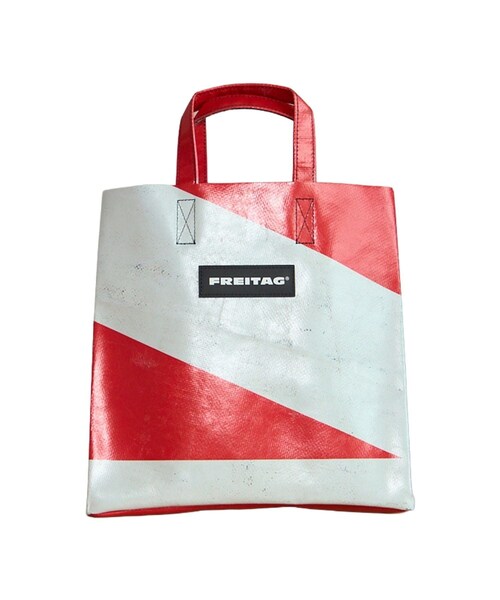 bonjour records(ボンジュールレコーズ)の「FREITAG/フライターグ SONNY SHOPPING BAG SMALL(トートバッグ・レディース・ブラック/ブラック系/スミクロ/チャコール/グレー/ライトグレー/グレー系/ホワイト/キャメル/キャメル系/ベージュ/グリーン・F)」の10枚目の写真
