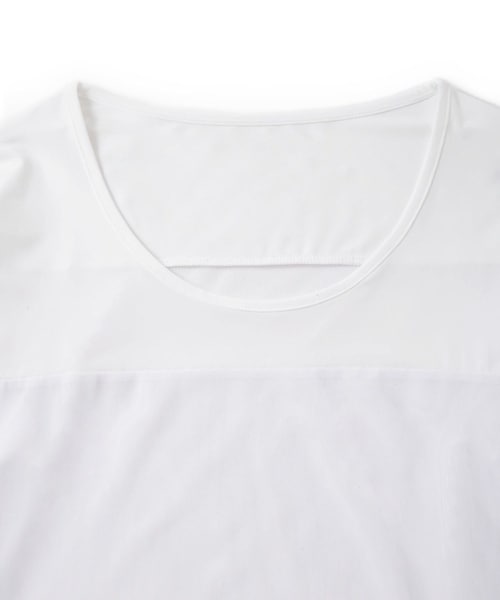 ROPE'(ロペ)の「【UV】【接触冷感】メッシュ切替ラウンドプルオーバー(Tシャツ/カットソー・レディース・ホワイト・L/M/S)」の6枚目の写真