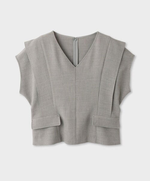 ROPE'（ロペ）の「【一部店舗限定】【REALM（レルム）】V-NECK BLOUSE｜セットアップブラウス　26SS（シャツ/ブラウス・レディース・グレー・38）」の21枚目の写真