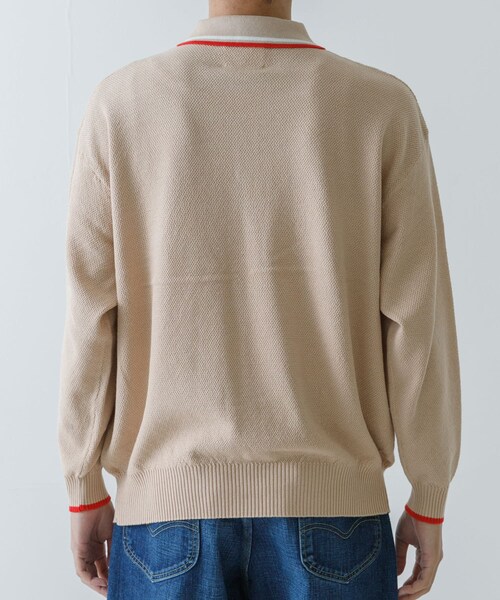URBAN RESEARCH(アーバンリサーチ)の「URBAN RESEARCH iD カノコオーバーニットポロ ロングスリーブ(ポロシャツ・メンズ・BEIGE/BLACK/RED/MINT・M/L)」の11枚目の写真