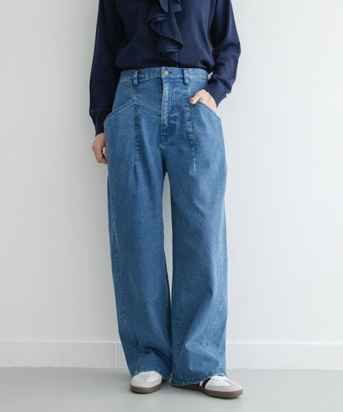 URBAN RESEARCH Sonny Label（アーバンリサーチサニーレーベル）の「カーブポケットデニムパンツ（デニムパンツ・レディース・ブラウン/インディゴ・36/38）」の16枚目の写真