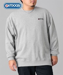 綿100％ワンポイントクルーネックトレーナー　OUTDOOR　PRODUCTS【大きいサイズ】