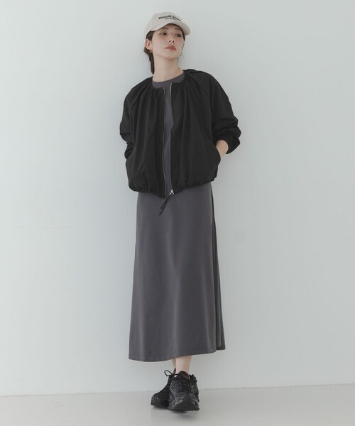 URBAN RESEARCH Sonny Label（アーバンリサーチサニーレーベル）の「『UR TECH』バルーンショートブルゾン（ブルゾン・レディース・ブラック/アイボリー/ベージュ・Free）」の20枚目の写真