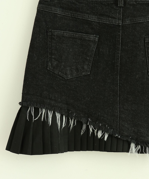 VIS（ビス）の「【reheat】デニムプリーツミニスカート（デニムスカート・レディース・ブラック・S/M）」の20枚目の写真