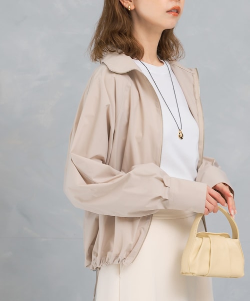 URBAN RESEARCH ROSSO（アーバンリサーチロッソ）の「ZIPライトブルゾン（ブルゾン・レディース・WHITE/GREIGE・FREE）」の2枚目の写真