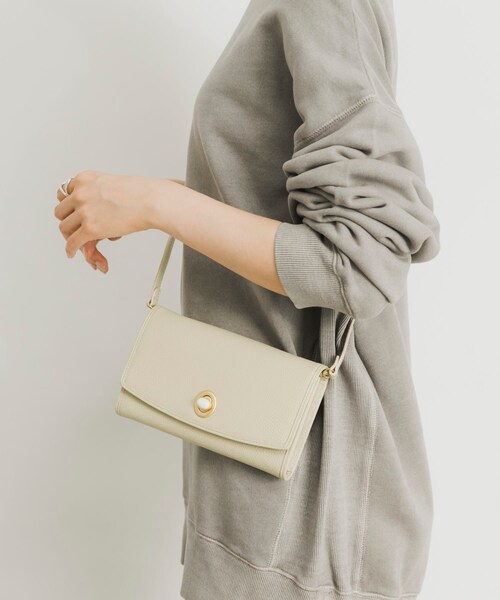 URBAN RESEARCH（アーバンリサーチ）の「『別注』Hashibami×URBAN RESEARCH　ショルダー天然石ポシェット（ショルダーバッグ・レディース・LILAC/JP×BLK/MP×ECR・-）」の2枚目の写真