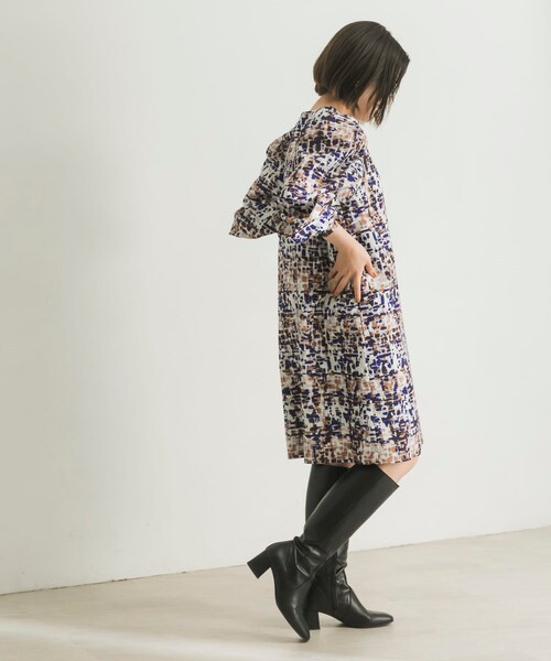 URBAN RESEARCH（アーバンリサーチ）の「アートチェック柄チュニックワンピース（チュニック・レディース・BROWN系/BLACK系・FREE）」の14枚目の写真