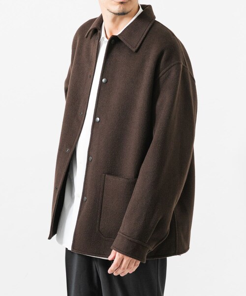 URBAN RESEARCH(アーバンリサーチ)の「『別注』FRAIZZOLI×URBAN RESEARCH REVER COVERALL JACKET(カバーオール・メンズ・BLACK/BROWN/廃盤・46/48/M/L)」の22枚目の写真